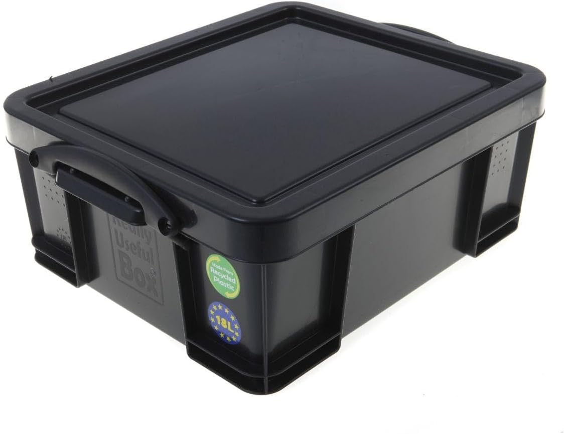 REALLY USEFUL 18 LITRE RECYCLED BOX BLK