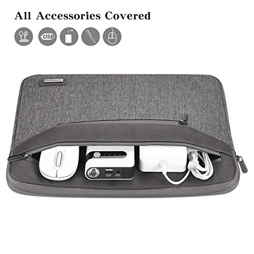 Lonmen Water Resistant 12.5-13 Inch Laptop Sleeve Bag Case For 13" Macbook Pro / 12.9" Ipad Pro /13.5" Surface Laptop 2/13.3" Lenovo Yoga C630, Grey #TOP1
