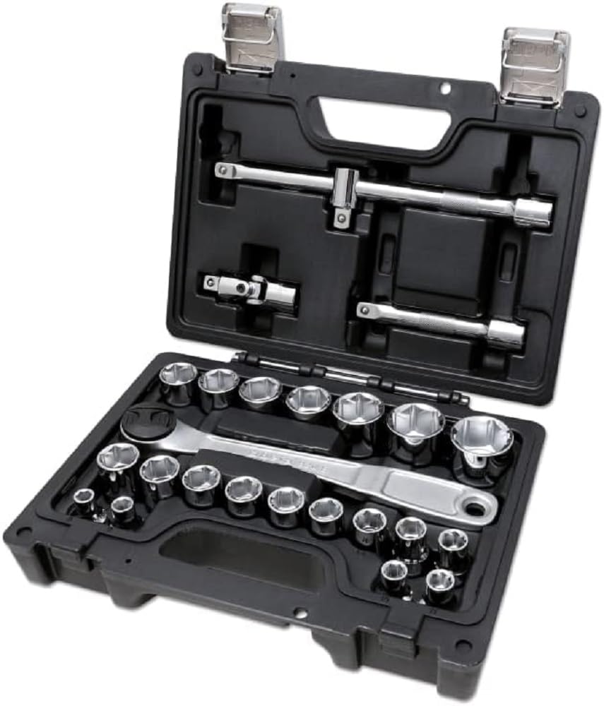 BETA BW 923E/​C25 - Assortimento di 20 chiavi a bussola esagonali e 5 accessori, in cassetta di plastica