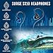 H2O Audio Surge SX10 Waterproof IPX8 Headphones –(Short Cord Design), in-Ear Noise Cancelling Earbuds for Swimming, Running, Sports – Lightweight, Secure Fit, Dynamic Bass, Memory Foam Tips