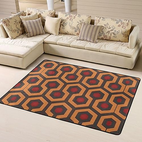 Tapis de sol antidérapant grand format rectangulaire pour salon de 160x121cm - 3