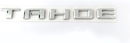 Miniatura 4 de Paquete de 3 emblemas de Tahoe OEM 2021 con letras 3D compatibles con Tahoe 2019-2025 Genuine 84910058 cromadas
