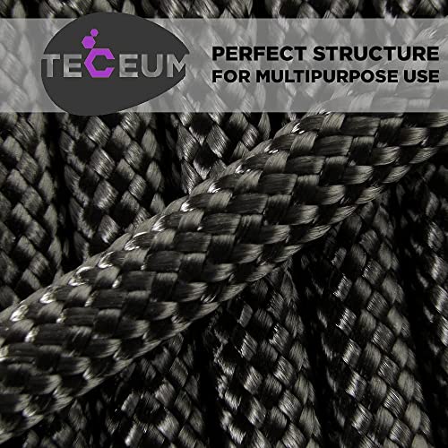 Image of TECEUM 5 /32 inch Paracord Rope 1000 - 1000ft / 200ft / 100ft / 50ft - Tactical Parachute Cord 4mm - 45+ Colors - Nylon String for Survival & Camping Gear - Stripe Cord for Survival - Utility Rope