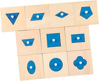 TOYANDONA 10 Peças Forma De Placa Geométrica Quebra-Cabeça Botão De Forma De Quebra-Cabeça De Madeira Forma De Quebra-Cabeça Peg Quebra-Cabeça Brinquedos Sensoriais Blocos De Construção