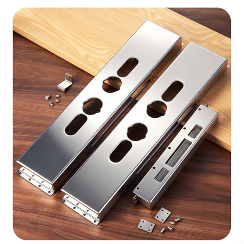Caja de bloqueo para puerta inteligente: placa de golpe ajustable de acero inoxidable 304 4