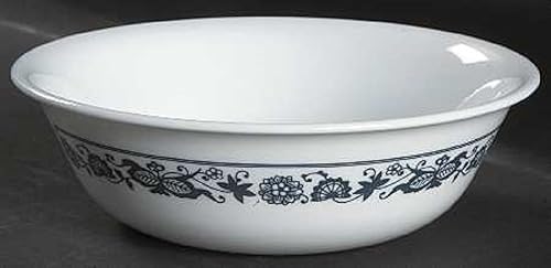 Corning Corelle Blue Onion (Old Town Blue) Cuencos para cereales Coupé de 6 14 pulgadas, cuatro (4) cuencos