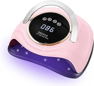 248W UV LED Nail Lamp, Professional Gel Nail Polish Lamp for Nail Dryer, LCD Touch Screen Buttons with 4 Timer Settings Automatic Sensor LCD Display