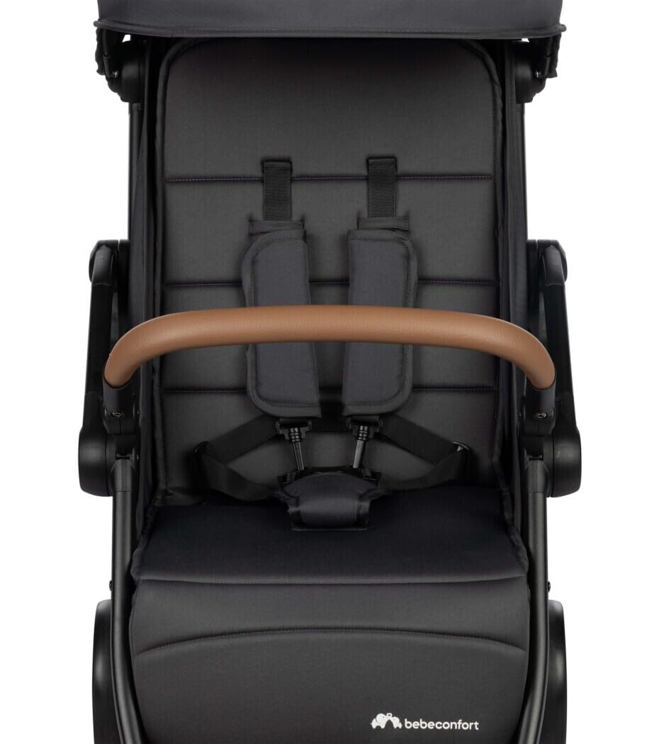 Bebeconfort Sunlite, wózek dziecięcy w wieku 0-4 lat, nośność 22 kg, lekki wózek podróżny (7,2 kg), składany wózek dziecięcy dla niemowląt z kompaktowym zapięciem, grafitowy mineralny