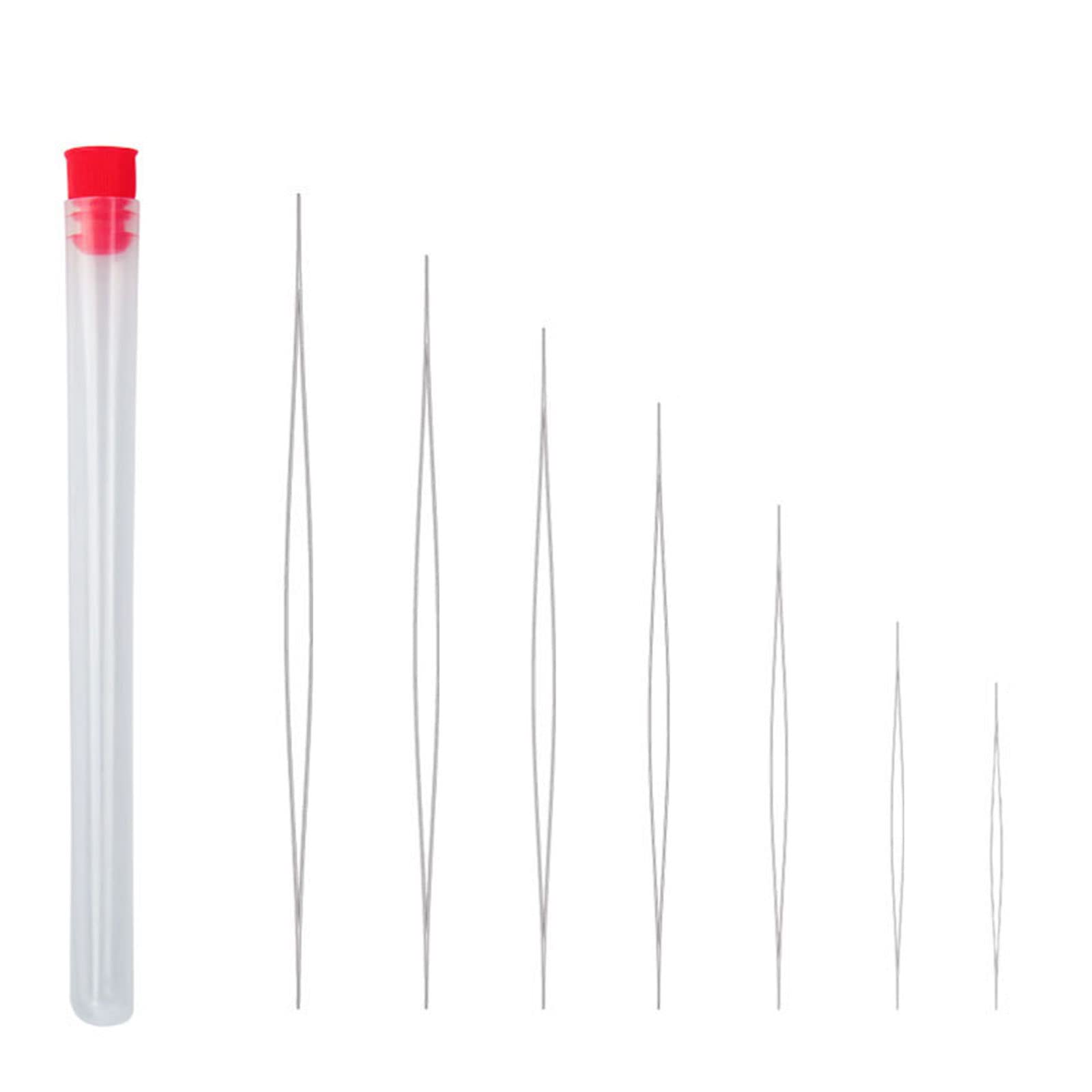 Stainless Steel Beading Needle Big Eye Embroidery Beading Needle Thread Sewing for Jewelry Making Big Eye