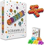 Generisch Scrambled Dice Word Game für 1-5 Spieler, Wortspiele, Scrabble Original Deutsch, Würfelspiele für Erwachsene, Scrabble Junior (3)