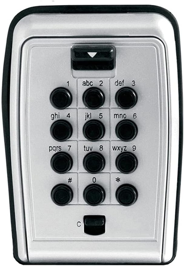 JSEIAJB Lock Key Safe Box Metal Password Locker Wall Mount Combination Code Keys Keepr Storage Box for Home Company Factory Use