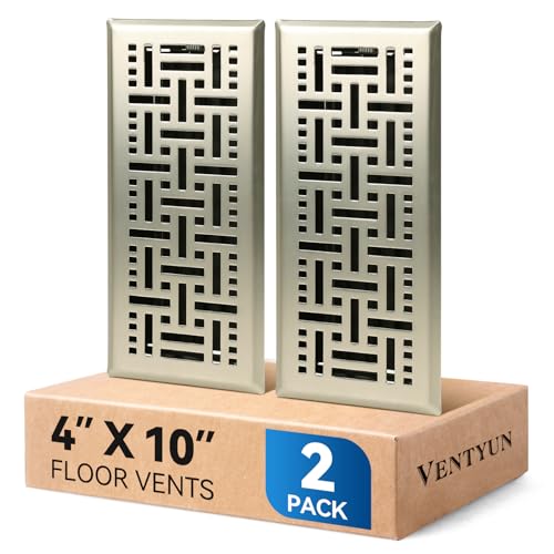 Ventyun Silver Floor Register 4x10