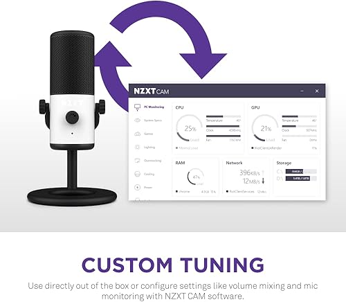 Miniatura 7 de NZXT Mini micrófono cápsula - Blanco