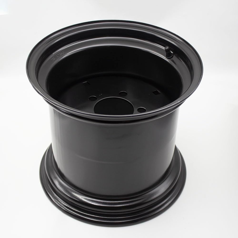 ATV RTV Mower Rim 12x10.5 WHEEL RIM 5/4.5 for Zero Turn Riding Garden Lawn Mower Compact Tractors 12 x 10.5 Rim 5 Lugs Bolt Circle 4.5 inch,backspace 6 inch
