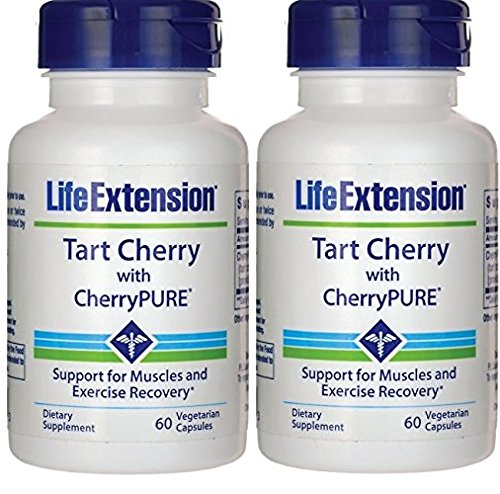 Life Extension Tart Cherry Extract w/ Standardized CherryPURE 60 Capsules (2 Pack)