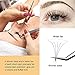 QUEWEL Premade Lash Fans, 5D Premade Fans Eyelash Extensions 0.07mm Thickness D Curl 14mm Volume Lash Extensions Short Stem Pre Made Fans Eyelash Extensions(5D 0.07D 14mm)