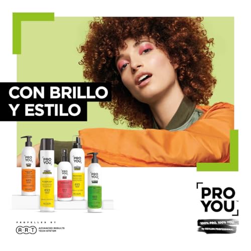 REVLON PROFESSIONAL ProYou Mousse para Cabello, Espuma para Rizos con Fijación Media, Aporta Brillo y Volumen a tus Rizos Definidos y Flexibles, 400ml - imagen 3