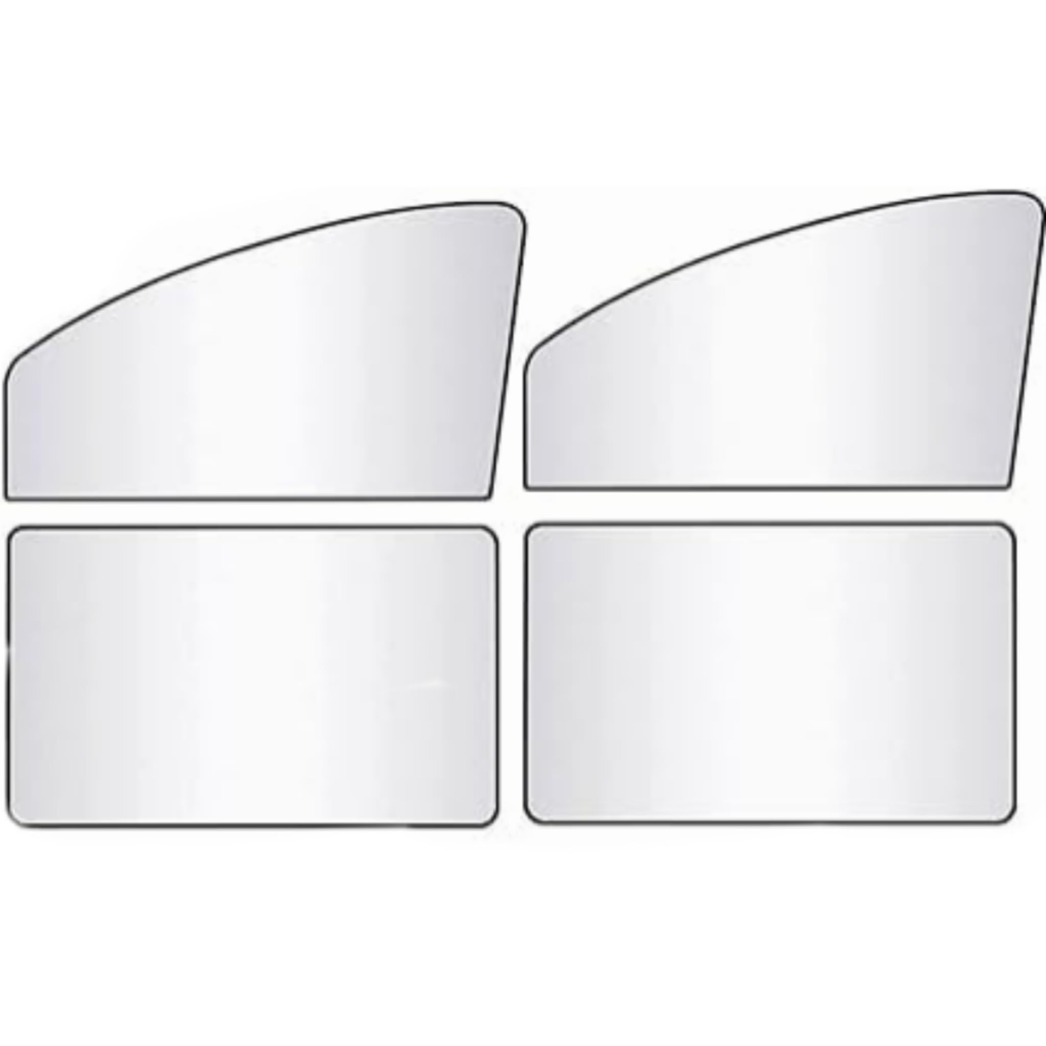 4 Pcs Car Window Sun Shade for Fiat 500 500e 500C 500L 500X 600 Bravo Doblo Panda Punto Tipo Topolino Ulysse 124 Spider, Magnetic Side Window Blind Cover Sun Protection Heat Insulation Privacy Screen