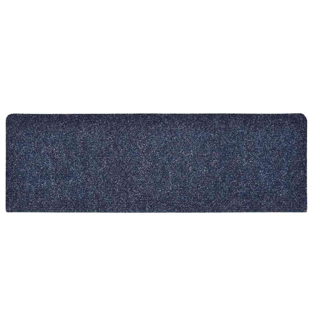 Selbstklebende Stufenmatten 30 Stück Blau 65x21x4 cm rutschfeste Treppenauflage für Flur Eingangsbereich Treppenschutz langlebig und pflegeleicht