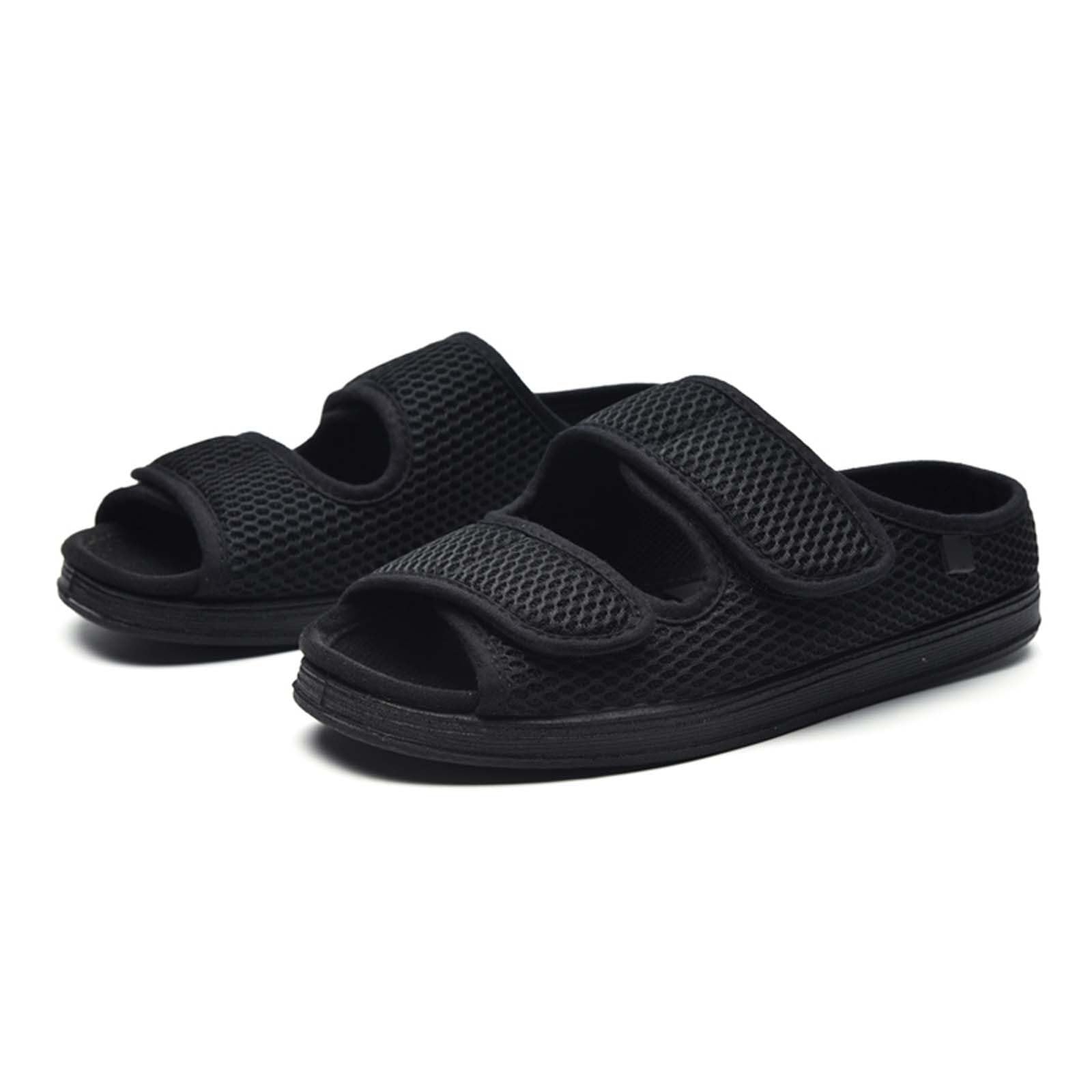 Generisch Oddychające buty rekreacyjne, uniseks, z regulowanym zapięciem na rzepy, dla szerokich, opuchniętych stóp, deformacji stóp