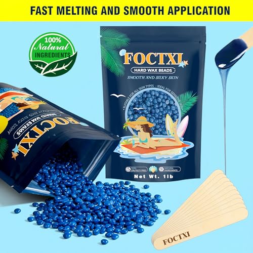 Image of Hard Wax Beads, 1lb Wax Beans for Hair Removal Sensitive Skin - Coarse Hair Formula - Brazilian Bikini, Face, Eyebrows, Underarms, Arms, Chest, Back, Legs(450g)
