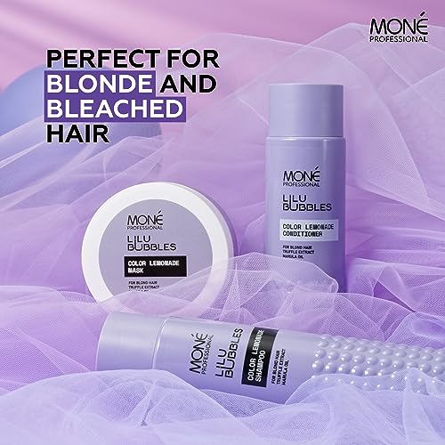 MONÉ PROFESSIONAL Shampoo for Bleached hair Blonde (dye and natural), Keratin based, Colour reviving and vibrancy - Image 4