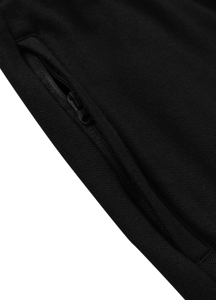 PITBULL - Pantalones de chándal largos para hombre, piqué rockey, pantalones de entrenamiento para hombre, corte normal, pantalones deportivos largos para hombre, dos bolsillos laterales, pantalones