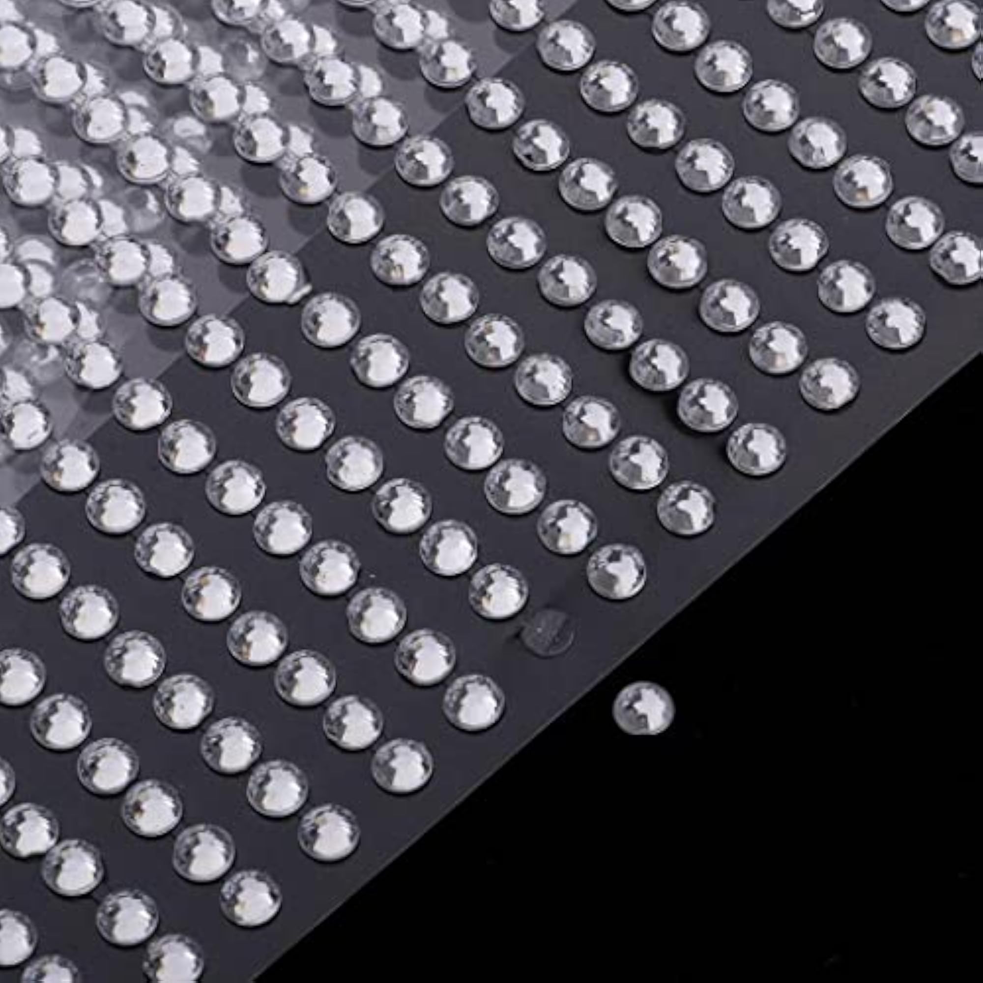 Crystal Rhinestone Self Adhesive Gem Embellishment Stickers, Clear