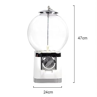 Ball Bulk Vending Machine,Coin Operated Candy,Toy Dispenser, Mini Gashapon Capsule Machine,Bring 100 Twist Balls For Gum, Balls, Prizes, Light Round Toys, Home Business Use(M)