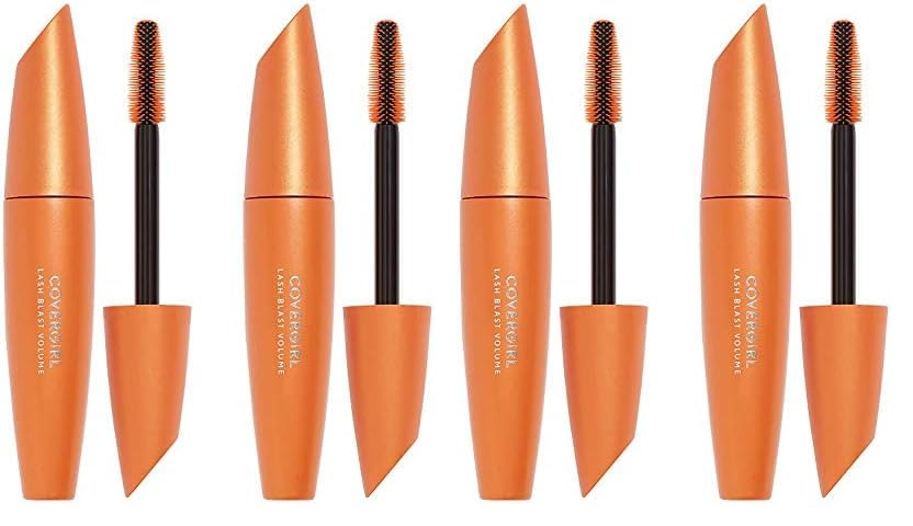 Covergirl Lash Blast - Máscara de pestañas voluminizadora muy negra paquete de 4