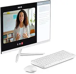 All in One, Windows 11 Home, Intel Celeron 4GB 120GB SSD, Tela 23,8''FHD + Microsoft 365 Personal + 1TB na Nuvem Branco Ultra - UB981EX