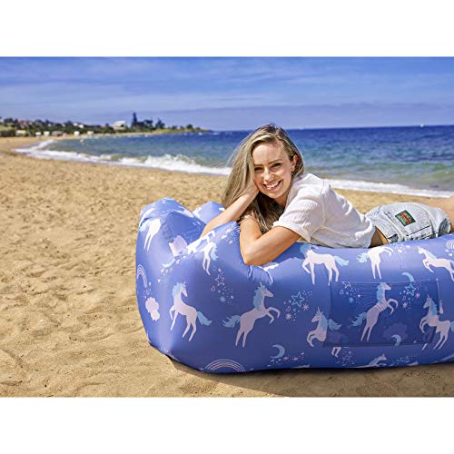 AlphaBeing Inflatable Lounger Camping Chair Accessories, Air Sofa Hammock Inflatable Couch for Beach Backyard Lakeside with Compression Sacks, Ideal Outdoor Gifts for Adults