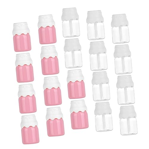 FOMIYES 20 Uds Botella de Leche Tubo de Brillo de Labios Tubos de Lápiz Labial Vacíos Tubos de Bálsamo Labial Contenedores de Brillo de Labios