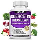 Toplux Quercetin with Bromelain 1200 mg - Advanced Immune Support Supplement, Supports Antioxidant,