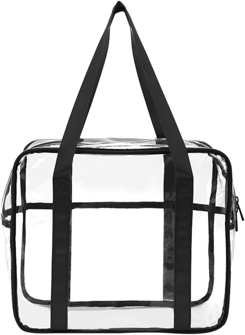 Transparent PVC Makeup Organizer Bag with Zipper Clear Cosmetic Storage Pouch for Travel Outdoor and Toiletries Carrying Case for Fitness and Camping Essentials