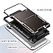 SAMONPOW Credit Card Holder Case for iPhone 11 Pro Max Case with 4 Card Holder Hard PC Soft Hybrid Rubber Anti Scratch Shockproof Heavy Duty Cover for iPhone 11 Pro Max 6.5 inch Gun Color
