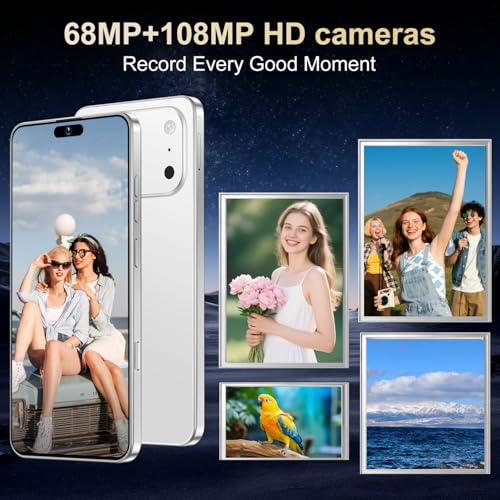 Image of Ecshock 17PM Unlocked Phone | Cell Phone Android 15.0 | 16+512GB (White)