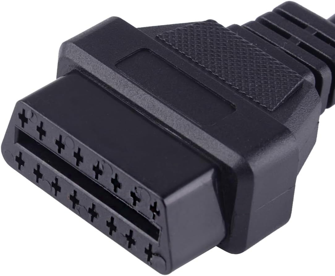カースタイリング 9 ピン OBD1 から 16 OBD2 診断コネクタケーブルアダプタースバルに適合 パーツ