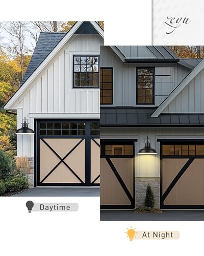 Image of zeyu 2 Pack Barn Lights, Exterior Wall Mount Light for Porch, 18 Inch Modern barn Lights, Matte Black Finish, 016-1BL-2 BK