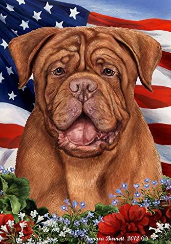 Best of Breed Dogue de Bordeaux - Tamara Burnett Patriotic Garden Flag