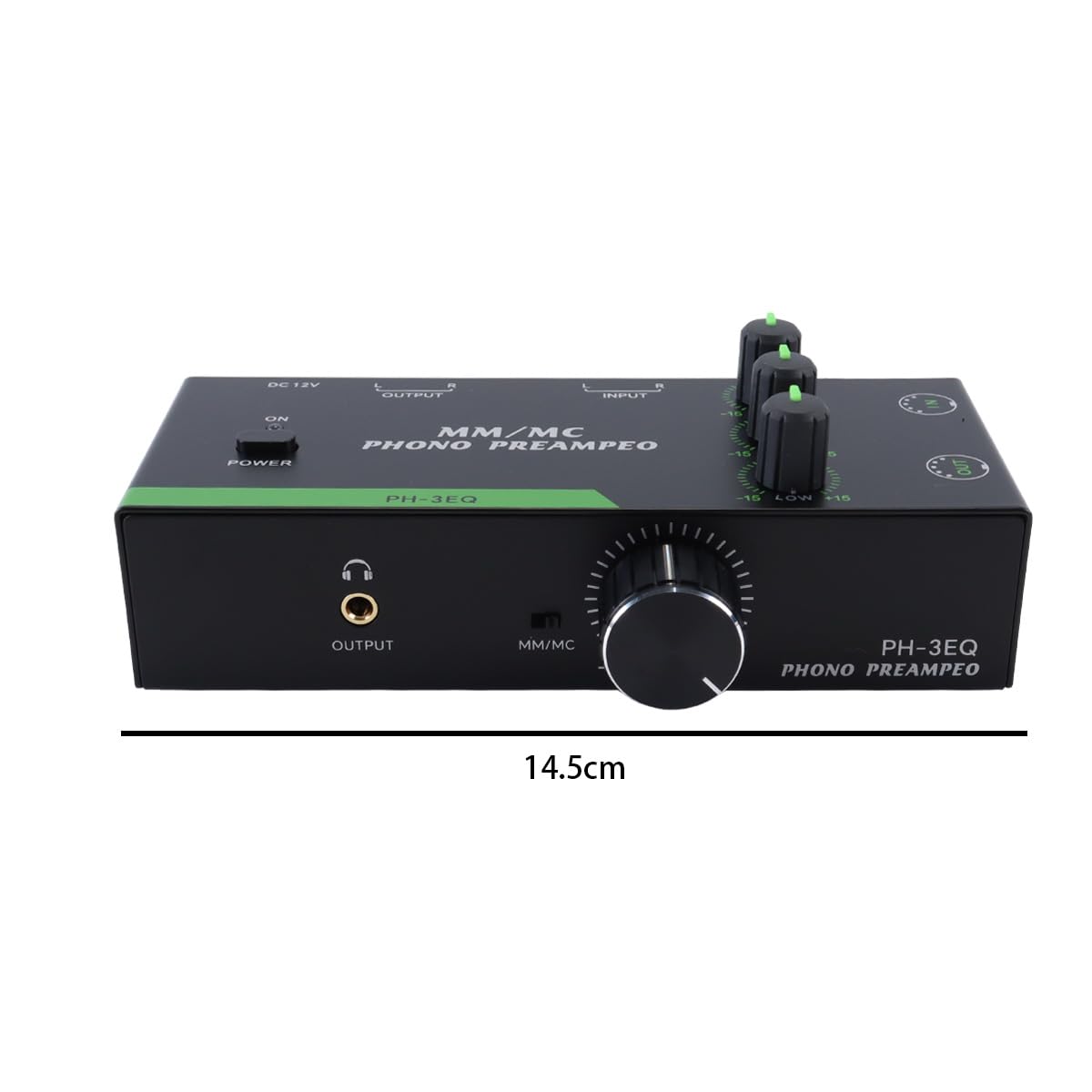 Riven MM MC Phono Vorverstärker 3 Band EQ Einstellbare Verstärkung 5 Pin XLR Eingang Ausgang Plattenspieler Verstärker