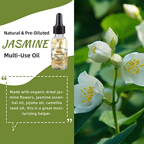 Peony And Jasmine Multi-Use Oil 30Ml, Organic Essential Oils For Skin, Hair, Body And Nails #TOP29