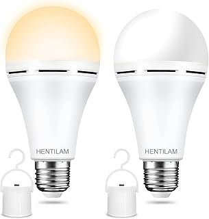 Светодиодная лампа Hentilam 9W Аккумуляторная батарея Лампы Самозаряжающиеся аварийные огни для домашнего сбоя питания, с Ho.