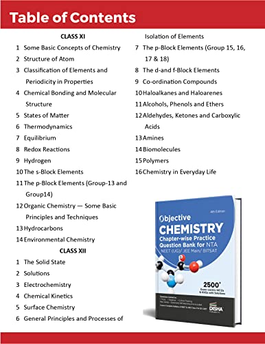 Image of Objective Chemistry Chapter-wise Practice Question Bank for NTA JEE Main / BITSAT / NEET (UG) 4th Edition | MCQs & NVQs based on Main Previous Year Questions PYQs | Useful for CBSE 11 / 12 & CUET