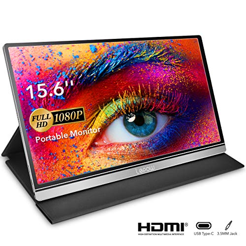 Portable Monitor - Lepow Upgraded 15.6 Inch 1920 x 1080 Full...