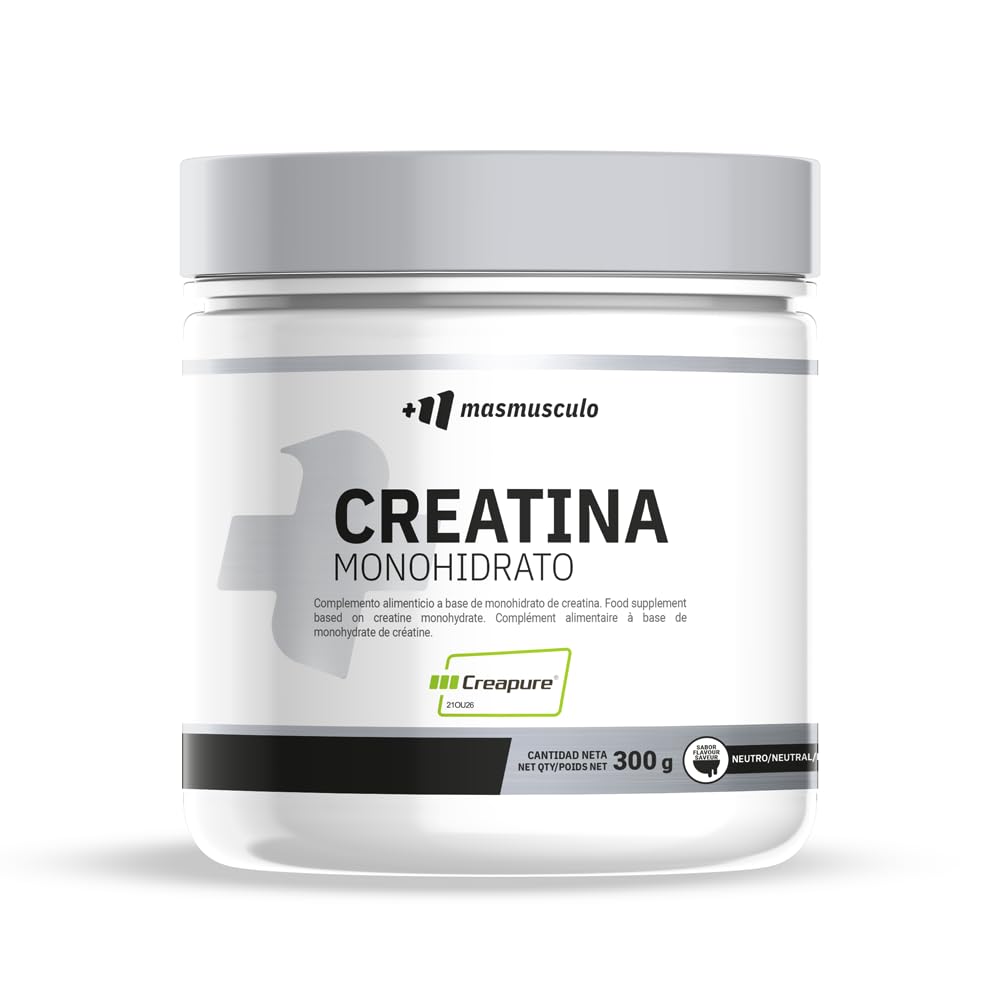MASmusculo - Creatina Monohidrato Creapure® - en Polvo - Sin Azúcar - 300 g - Bote 3 Meses - Recuperador Muscular - Aumenta Masa Muscular - Sabor Chuches de Sandía — view 15