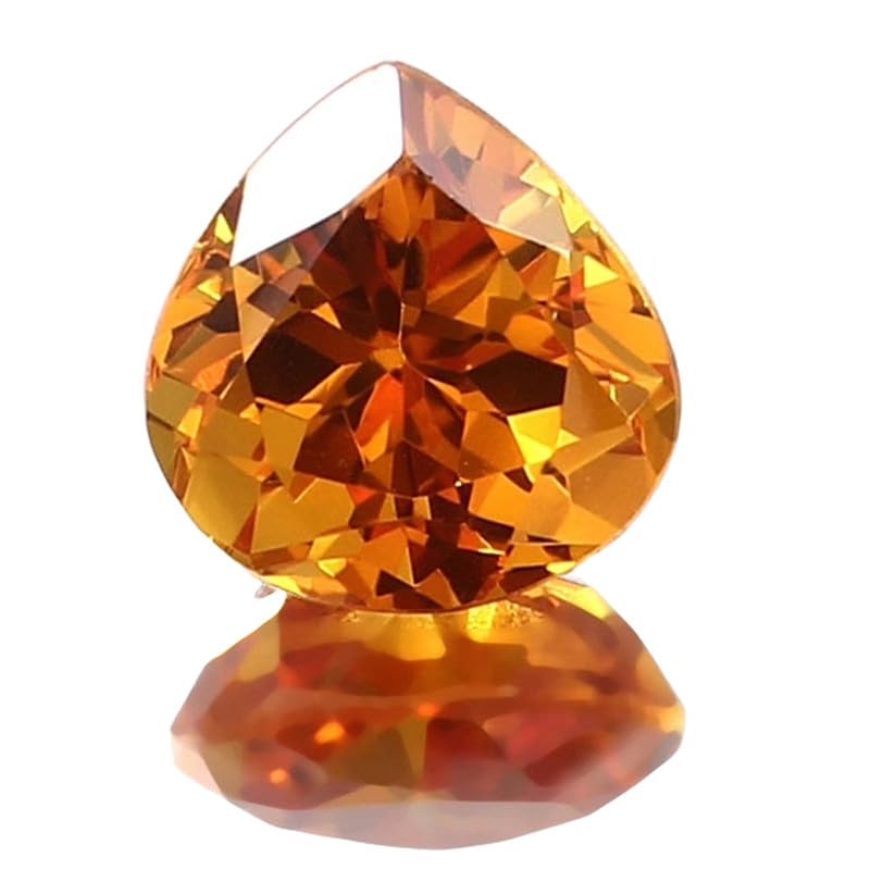 Saphir jaune cœur 10mm coupe fine : finies les pierres ternes pour vos bijoux DIY
