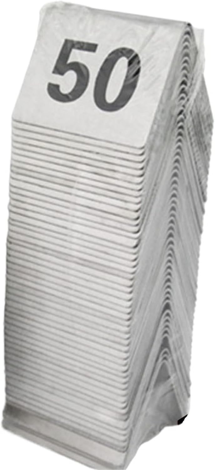 Letreros de números de mesa de acero inoxidable, clasificación de mesa estilo tienda de campaña para restaurantes, cafeterías y bares, números de fácil lectura, diseño duradero y elegante