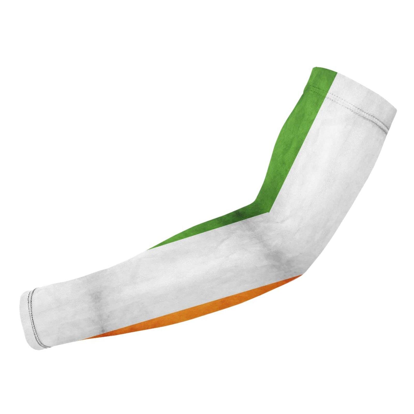 ZGXJJPP Irish Flag Arm Sleeves for Men and Women, Sleeves to Cover Arms for Men and Women
