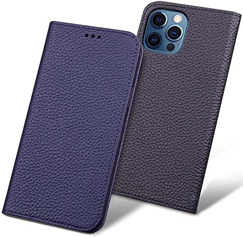 Protection antichoc iPhone 13 Pro Max étui portefeuille cyan